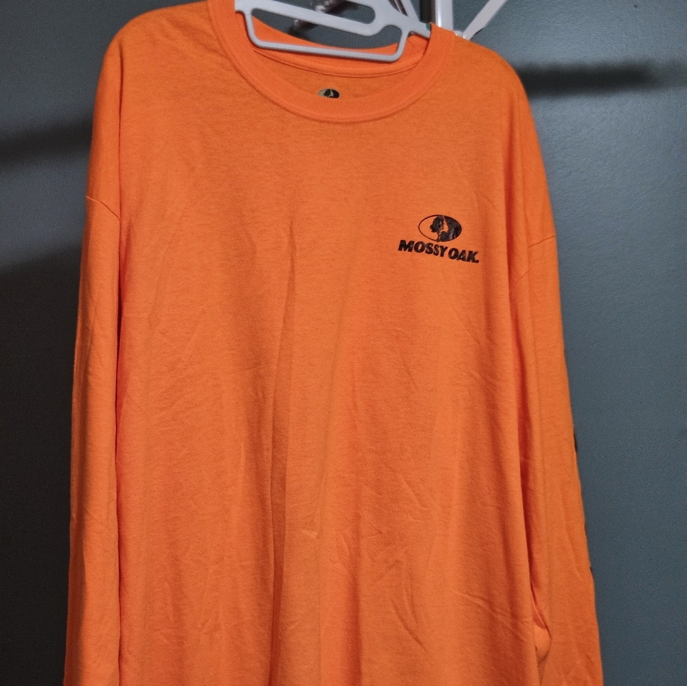 Mossy Oak Men's Orange Long Sleeve Shirt